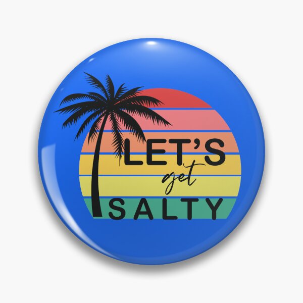 Item preview, Let's Get Salty Funny Beach Summer Ocean Vacation Retro Design designed and sold by ronakris009.
