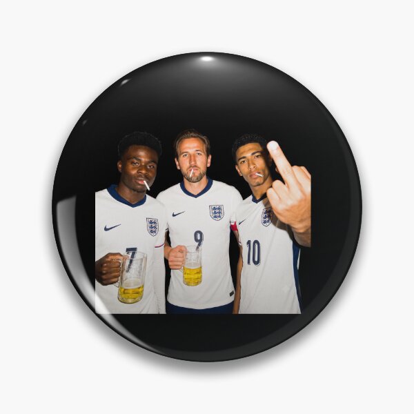 Item preview, England Football Pub, Kane ,Bellingham & Bukayo Saka Middle Finger and Drinking designed and sold by delacerdaan.