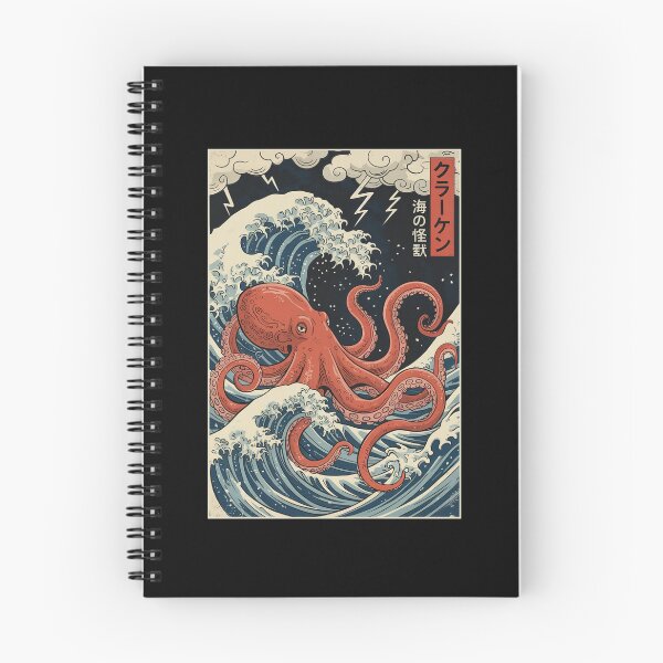 Item preview, Red Octopus Vintage Japanese Kraken  designed and sold by charoen-design.