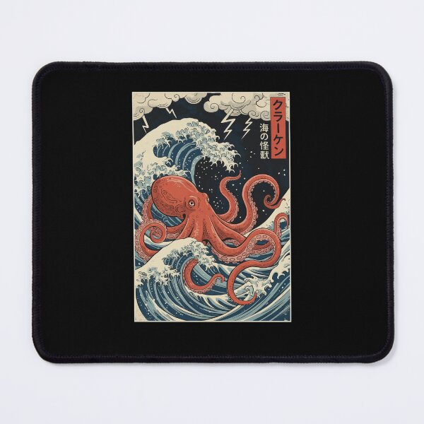 Item preview, Red Octopus Vintage Japanese Kraken  designed and sold by charoen-design.