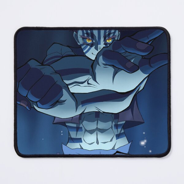 Item preview, Akaza Demon Slayer Blue Aura Fighter Pose designed and sold by GABRIELMURPHY.