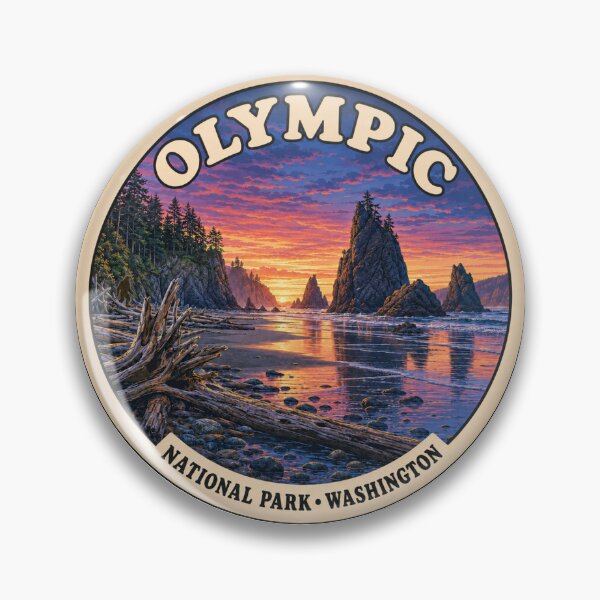 Item preview, Olympic National Park Washington Sunset with Hidden Bigfoot designed and sold by Swanny's Custom T-shirt and Gift Designs.