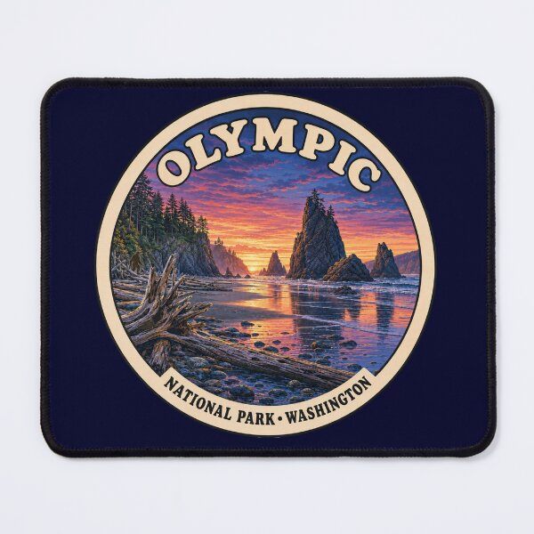 Item preview, Olympic National Park Washington Sunset with Hidden Bigfoot designed and sold by Swanny's Custom T-shirt and Gift Designs.