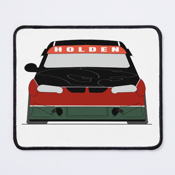 Item preview, Holden V8 Race Car - Black/Red/Green - Lion on the Bonnet designed and sold by Naked Drop.