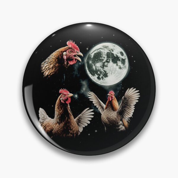 Item preview, Chicken Howling At the Moon Vintage Meme designed and sold by charoen-design.