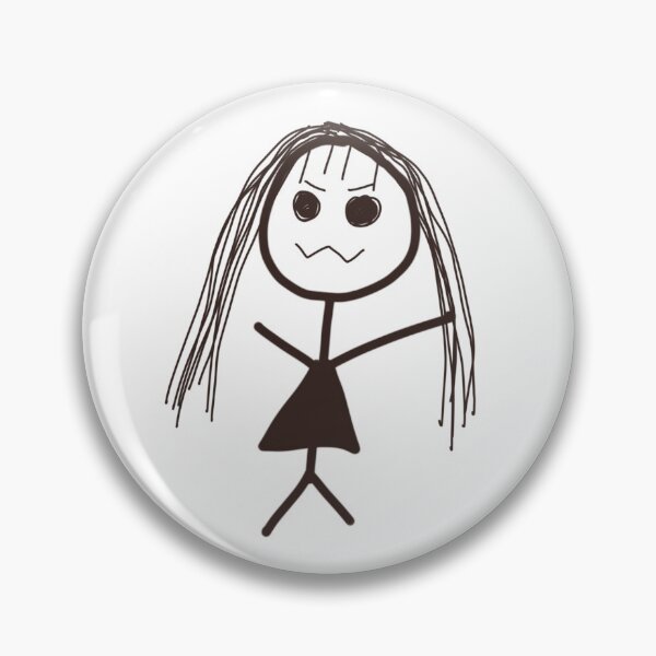 Item preview, Scary Stick Figure Girl designed and sold by sarahlynnoo.
