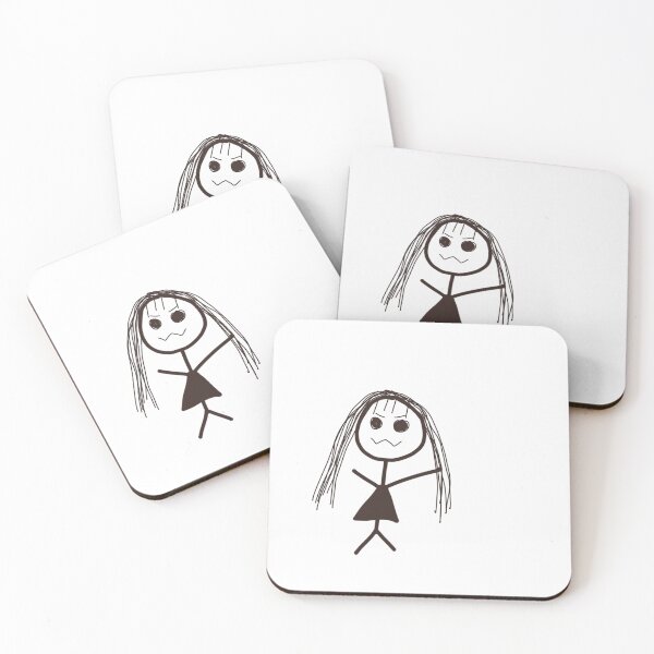 Item preview, Scary Stick Figure Girl designed and sold by sarahlynnoo.