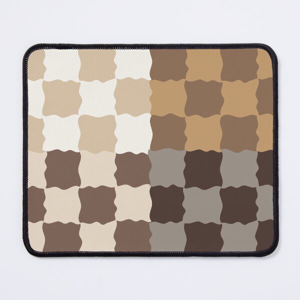 Item preview, Mocha Checkerboard Pattern | Neutral Retro Home Decor designed and sold by nineFlorals.