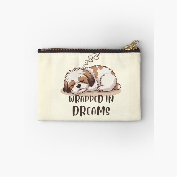 Item preview, Wrapped in Dreams – Sleeping Dog Illustration T-Shirt designed and sold by PawsAndPallette .