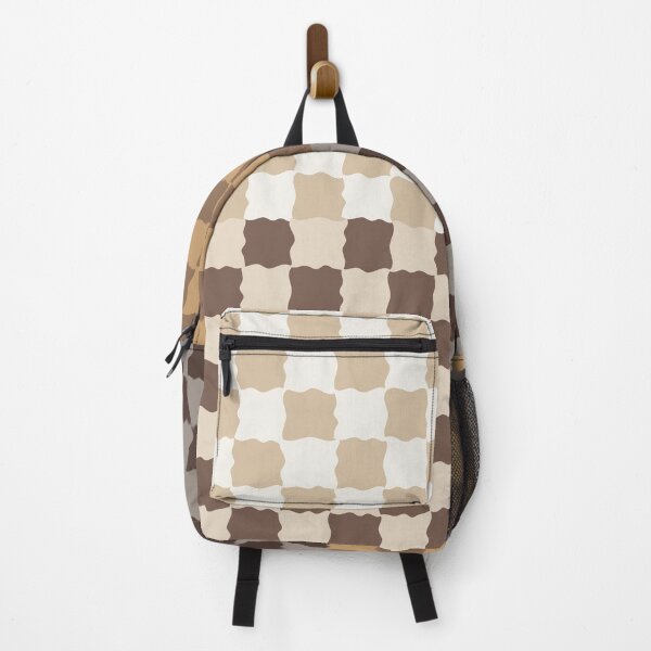 Item preview, Mocha Checkerboard Pattern | Neutral Retro Home Decor designed and sold by nineFlorals.