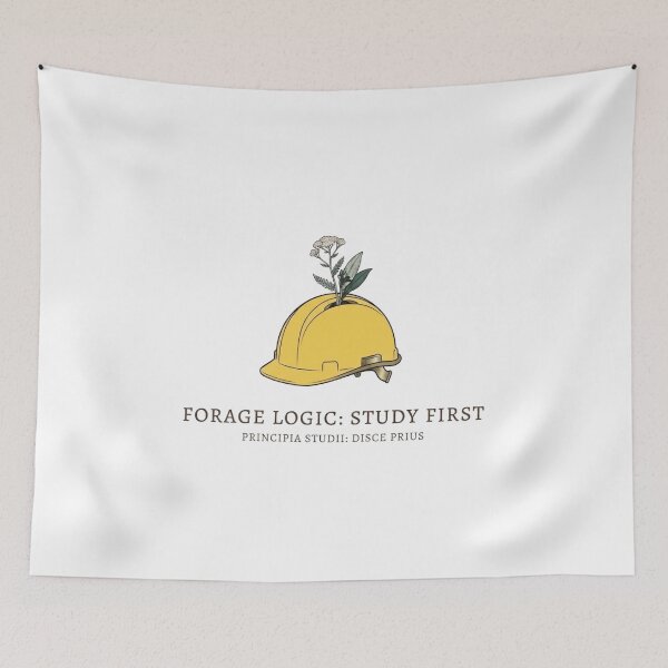 Item preview, Forage Logic: Study First Botanical Safety Illustration T-Shirt designed and sold by VintryOff.