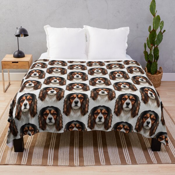 Item preview, King Charles Cavalier Spaniel Pet Portrait Painting Isolated on White designed and sold by taiche.