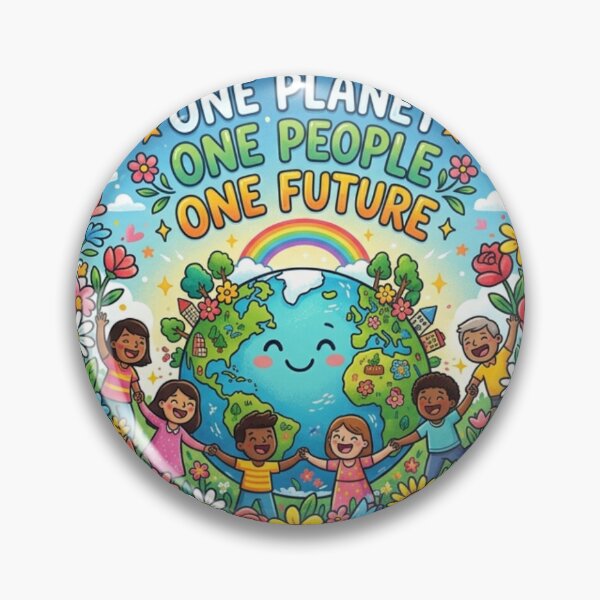 Item preview, One planet, one people, one earth  designed and sold by Ink & Spark...