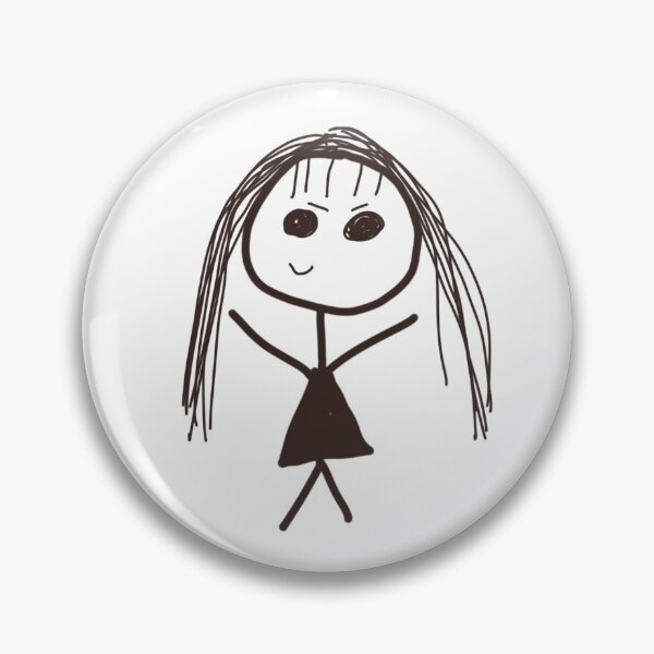 Item preview, Scary Stick Figure Girl With Smile designed and sold by sarahlynnoo.