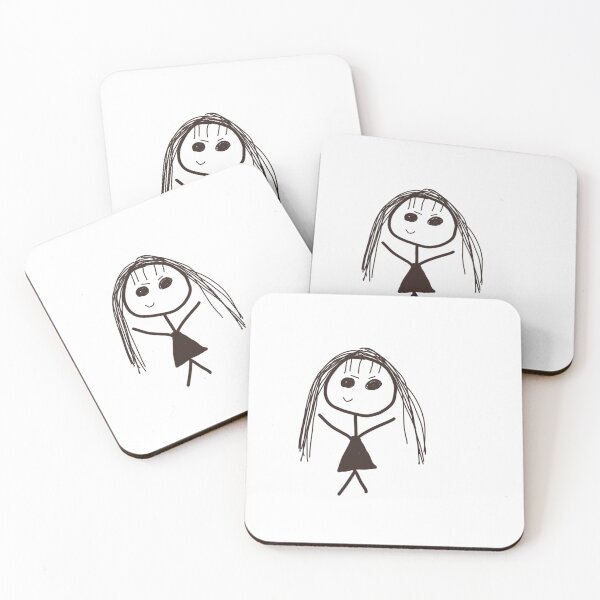 Item preview, Scary Stick Figure Girl With Smile designed and sold by sarahlynnoo.
