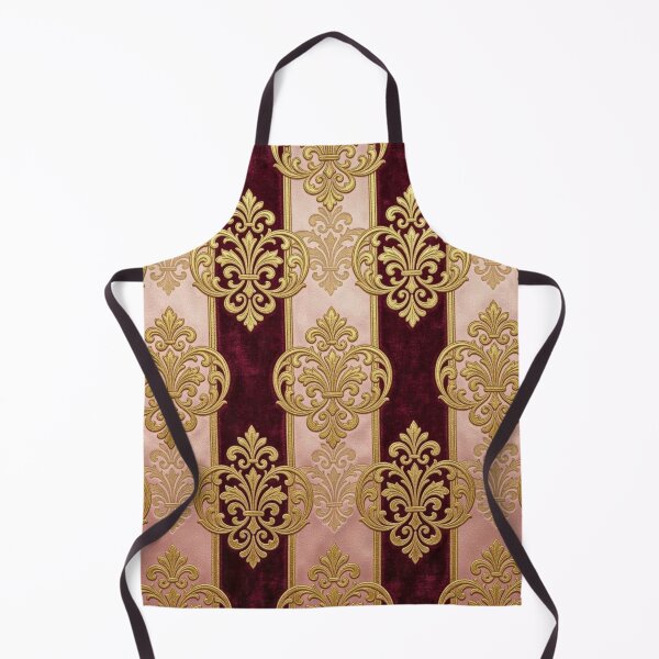 Item preview, Faux Crushed Velvet Striped Burgundy & Pink Gold Damask designed and sold by DesignsByPrnces.