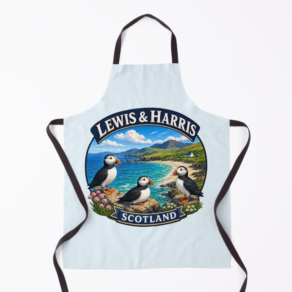 Item preview, Lewis & Harris, Scotland - Puffin Birds designed and sold by Myra365Art.