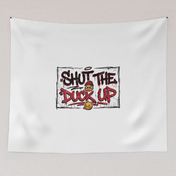 Item preview, Shut The Duck Up Funny Sarcastic Graffiti Duck Humor Gift Tee designed and sold by NKWealthDesign.