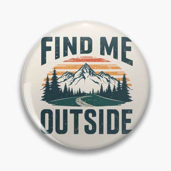 Item preview, Find Me Outside Retro Mountain Hiking Design | Vintage Nature Adventure T-Shirt designed and sold by Digital_products_0111.