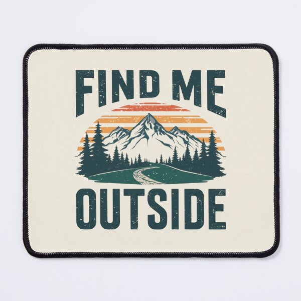 Item preview, Find Me Outside Retro Mountain Hiking Design | Vintage Nature Adventure T-Shirt designed and sold by Digital_products_0111.