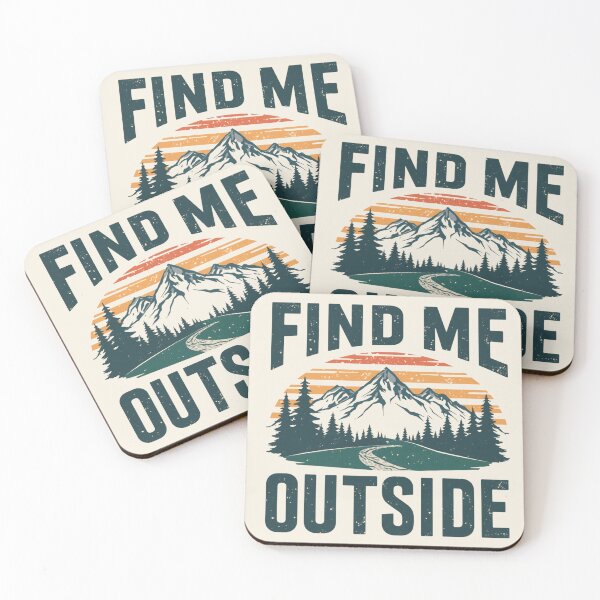 Item preview, Find Me Outside Retro Mountain Hiking Design | Vintage Nature Adventure T-Shirt designed and sold by Digital_products_0111.