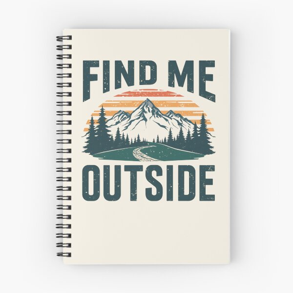 Item preview, Find Me Outside Retro Mountain Hiking Design | Vintage Nature Adventure T-Shirt designed and sold by Digital_products_0111.