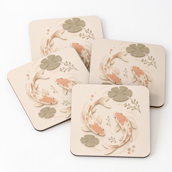Item preview, Elegant Koi Fish Paper Cut Illustration | Zen Japanese Art designed and sold by Siti Hoiriyah.