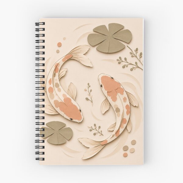 Item preview, Elegant Koi Fish Paper Cut Illustration | Zen Japanese Art designed and sold by Siti Hoiriyah.
