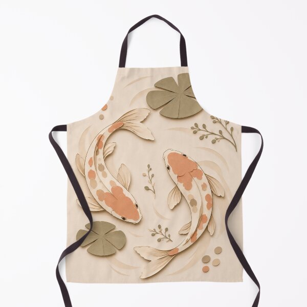 Item preview, Elegant Koi Fish Paper Cut Illustration | Zen Japanese Art designed and sold by Siti Hoiriyah.
