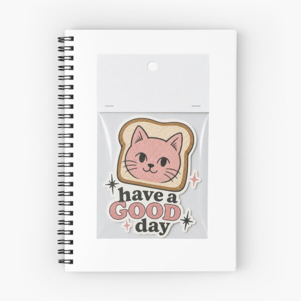 Item preview, Cat in toast Have a Good Day designed and sold by Mauswohn.