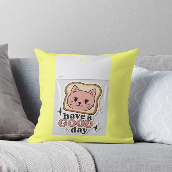 Item preview, Cat in toast Have a Good Day designed and sold by Mauswohn.