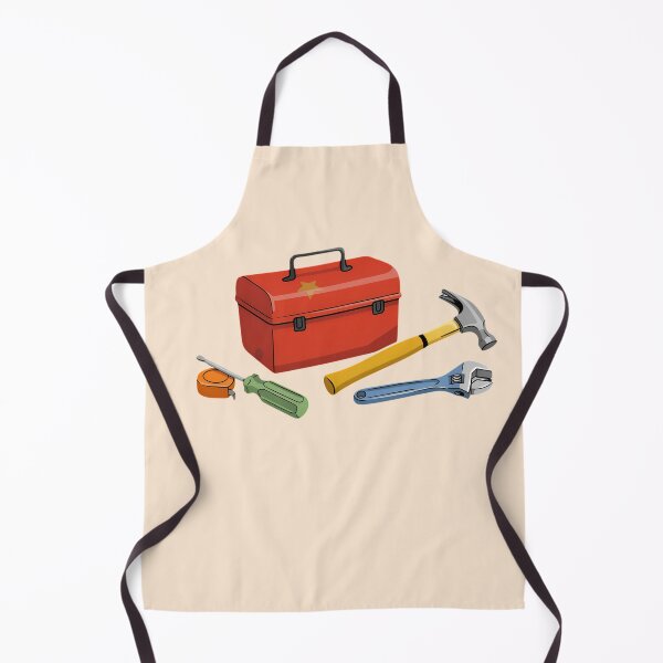 Item preview, Tradie Toolbox Illustration | Tools, Tape Measure & Work Gear | Builder, Carpenter & Handyman Gift designed and sold by MarJul.