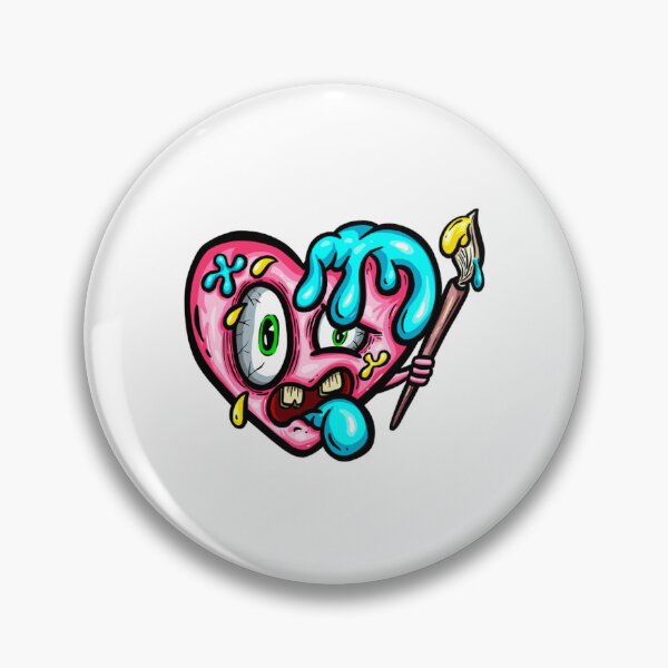 Item preview, Artistic Andy Zombie Heart Melting Painter Monster designed and sold by KittedKool.