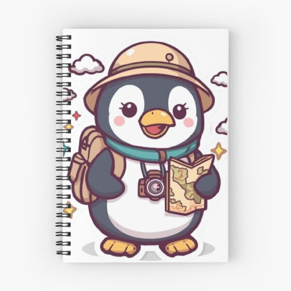 Item preview, Cute Penguin Backpacker Sticker | Kawaii Travel Penguin Adventure Gift designed and sold by Stylestickers55.