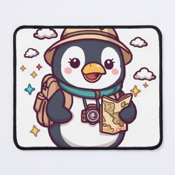 Item preview, Cute Penguin Backpacker Sticker | Kawaii Travel Penguin Adventure Gift designed and sold by Stylestickers55.