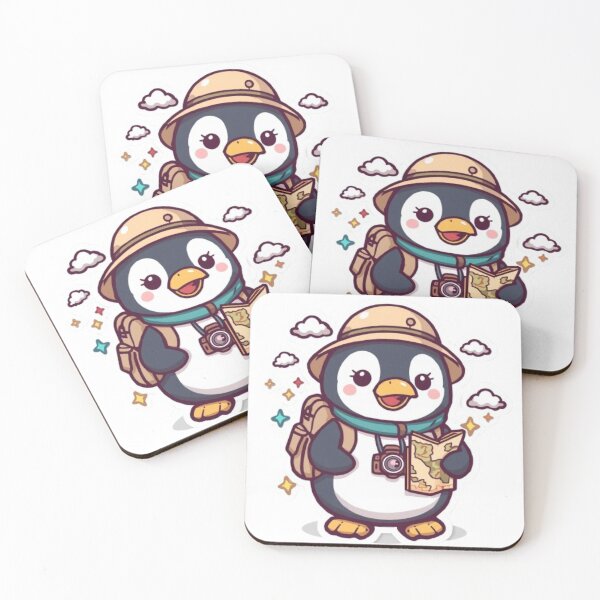 Item preview, Cute Penguin Backpacker Sticker | Kawaii Travel Penguin Adventure Gift designed and sold by Stylestickers55.