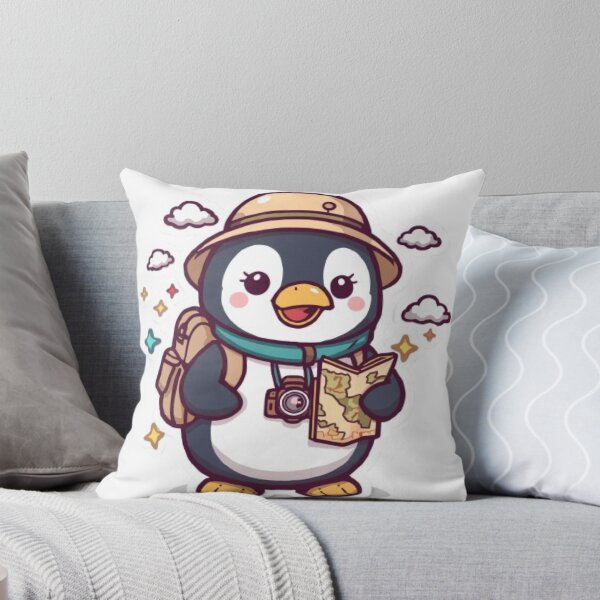 Item preview, Cute Penguin Backpacker Sticker | Kawaii Travel Penguin Adventure Gift designed and sold by Stylestickers55.