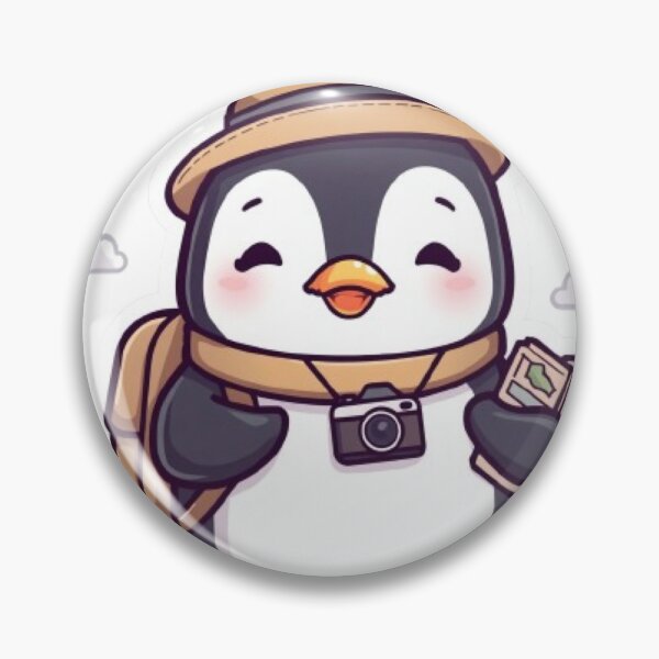 Item preview, Kawaii Traveling Penguin Sticker | Cute Backpack Adventure Design designed and sold by Stylestickers55.