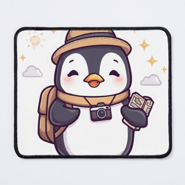 Item preview, Kawaii Traveling Penguin Sticker | Cute Backpack Adventure Design designed and sold by Stylestickers55.