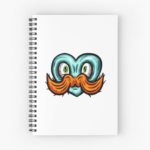 Item preview, Creepy Mustache Zombie Heart Monster Horror Design designed and sold by KittedKool.