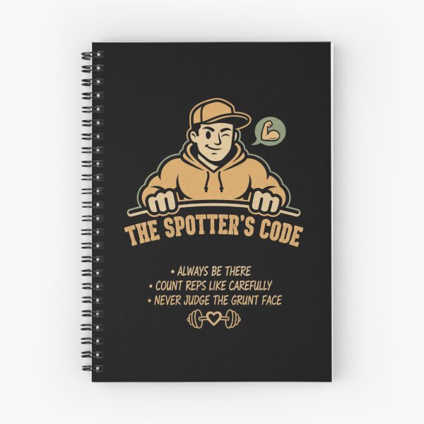 Item preview, Funny Powerlifting T-Shirt The Spotter's Code designed and sold by Hanno0.