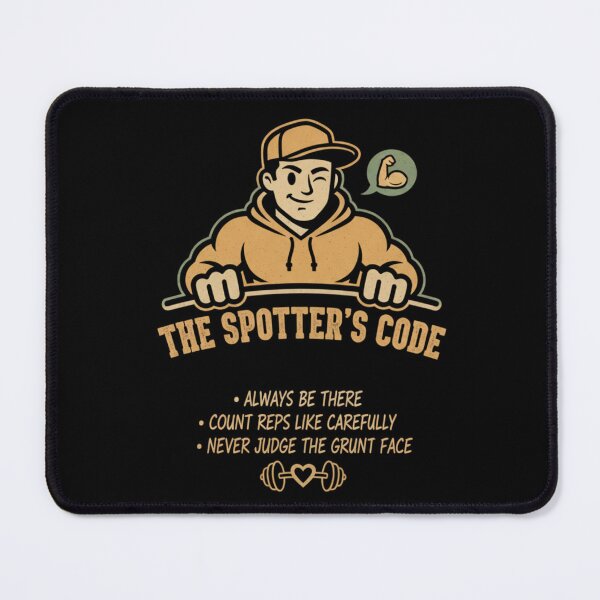 Item preview, Funny Powerlifting T-Shirt The Spotter's Code designed and sold by Hanno0.