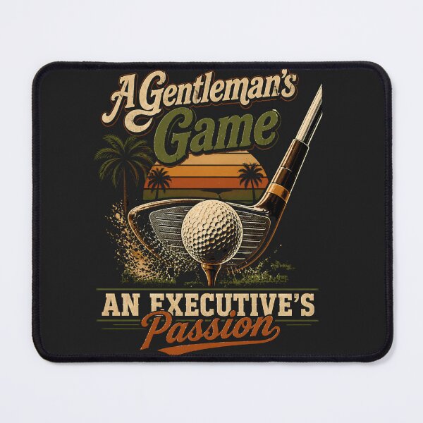 Item preview, Retro Sunset Stripe Vintage Golf Club Executive Golfer Dark Palette Gift for Corporate Golf Enthusiast designed and sold by NestTrailCo.