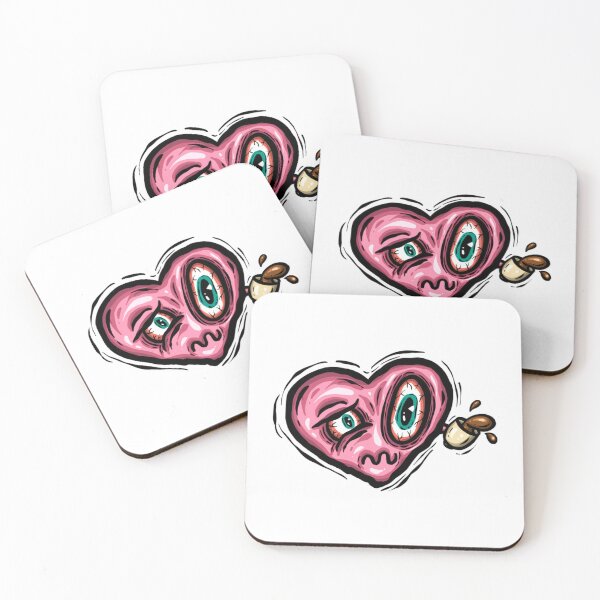 Item preview, Shaking Stephen Zombie Heart Creepy Monster Cartoon designed and sold by KittedKool.