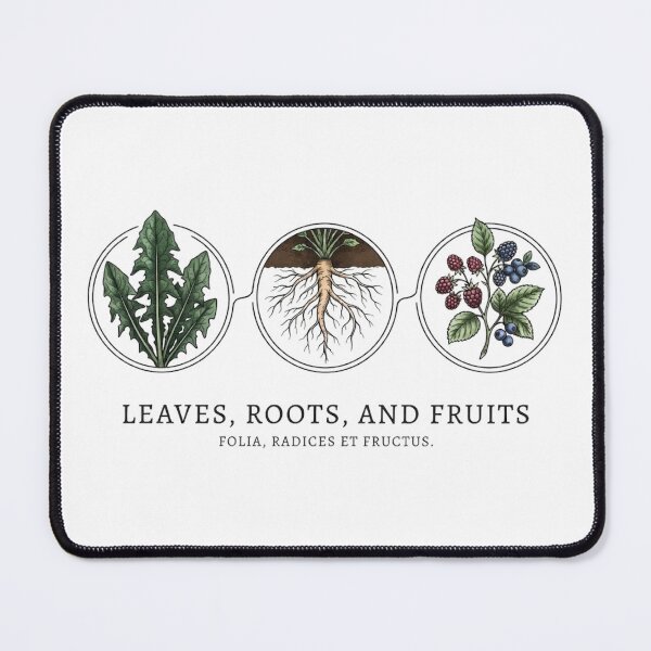 Item preview, Leaves Roots And Fruits Botanical Nature Illustration T-Shirt designed and sold by VintryOff.
