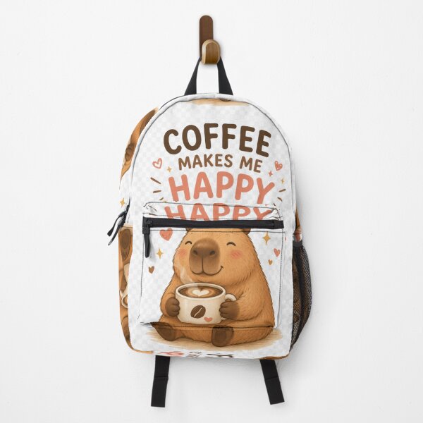 Item preview, Coffee Capybara Coffee Makes Me Happy Cute Animal Coffee Lover Gift Funny Capybara Design designed and sold by coolpinkbox.
