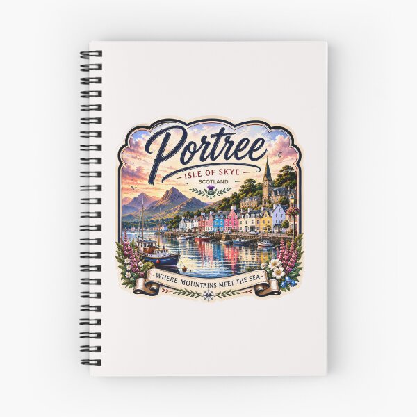 Item preview, Portree Town in Scotland designed and sold by PamLeeDesign.