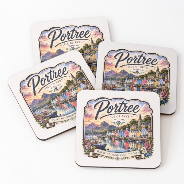 Item preview, Portree Town in Scotland designed and sold by PamLeeDesign.
