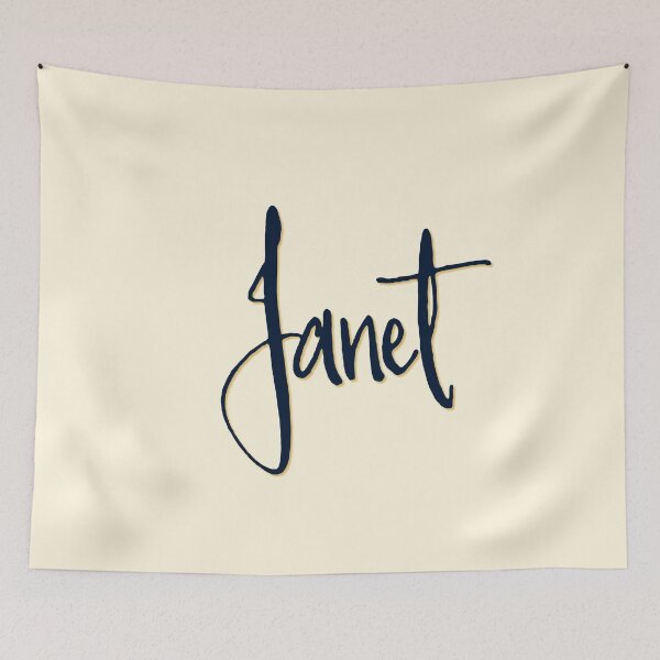 Item preview, JANET personalized type design designed and sold by CharlottePlaceArt.