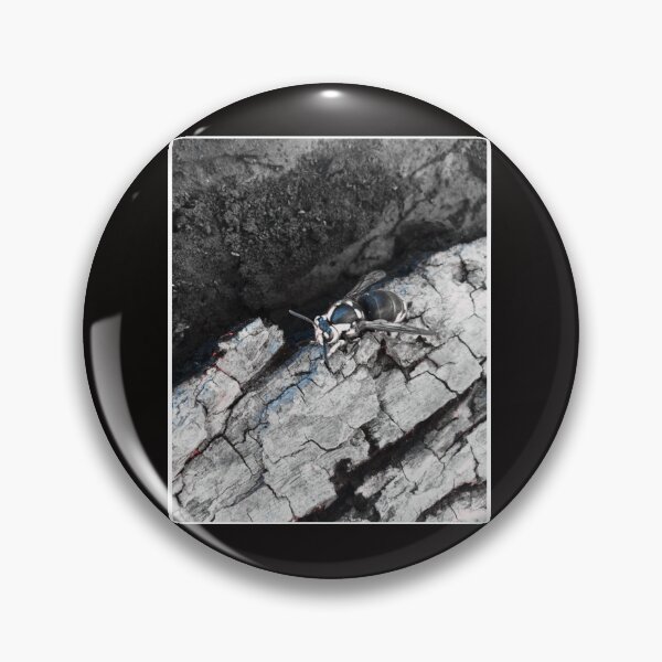 Item preview, Wasp on Cracked Wood Surface designed and sold by reliew-atsica.